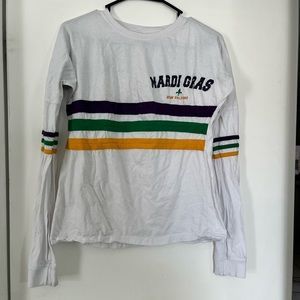 Striped Mardi Gras Long Sleeve Shirt